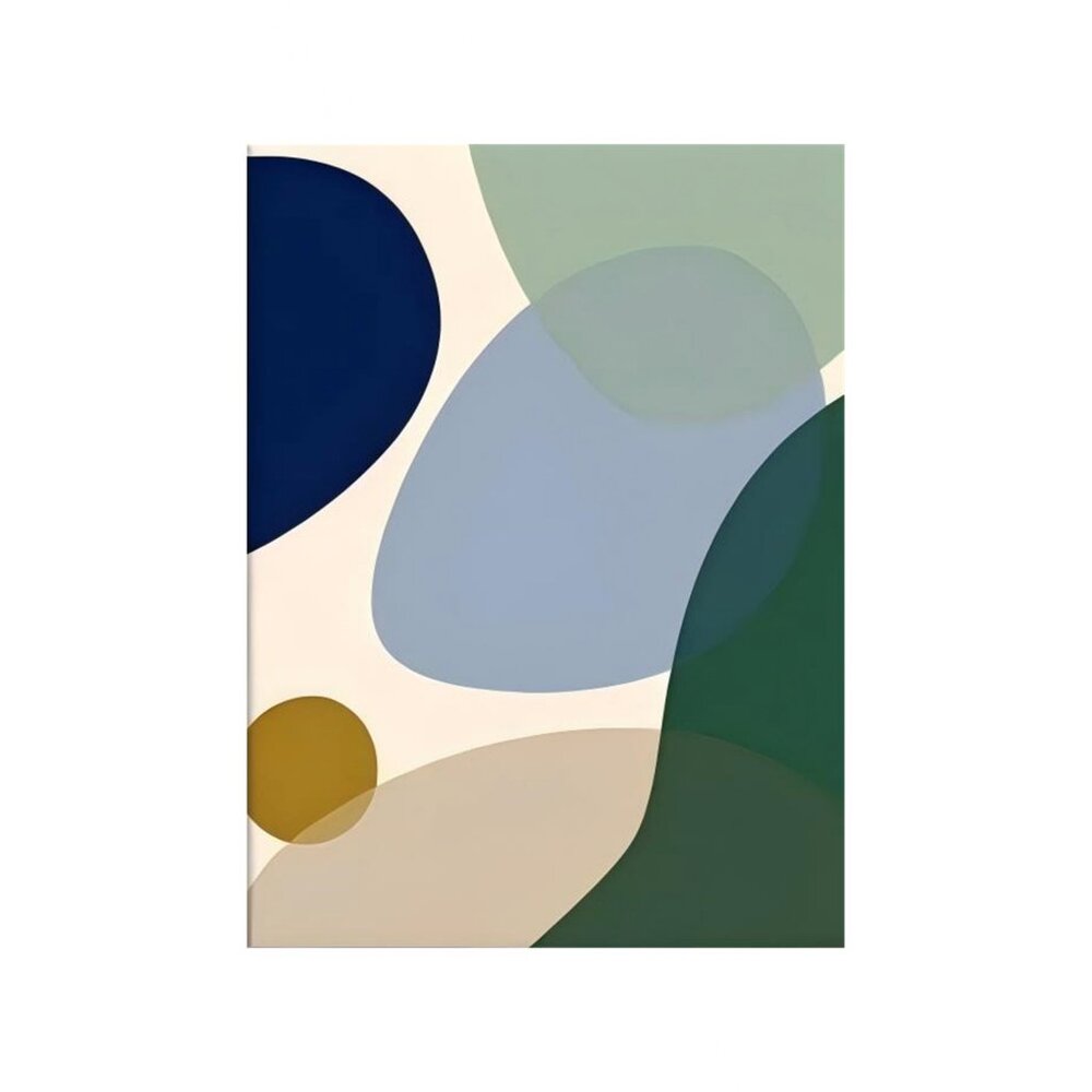 Geometric Shapes Minimalist Unframed Canvas Wall Art  24" X 32"